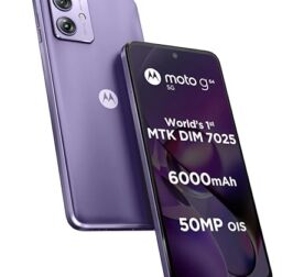 Motorola G64 5G (Ice Lilac, 12GB RAM, 256GB Storage) | Expandable Upto 2TB | Upto 24GB RAM with RAM Boost | 50MP (OIS) + 8MP | 16MP Front Camera | MediaTek Dimensity 7025 Processor | 6000 mAh Battery