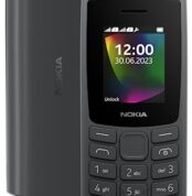 Nokia 106 Dual Sim, Keypad Phone with Built-in UPI Payments App, Long-Lasting Battery, Wireless FM Radio & MP3 Player, and MicroSD Card Slot | Charcoal