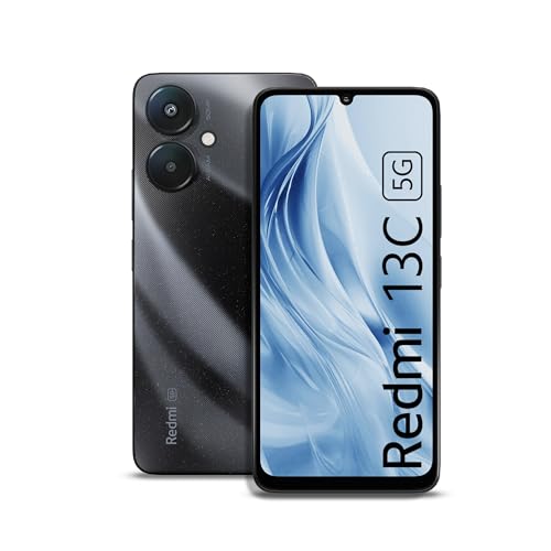 Redmi 13C 5G (Starlight Black, 4GB RAM, 128GB Storage) | Redmi 13C 5G (Starlight Black, 4GB RAM, 128GB Storage) | MediaTek Dimensity 6100+ 5G | 90Hz Display