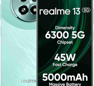 realme 13 5G (Speed Green, 8GB RAM, 256GB Storage) | Expandable Upto 2TB | Up to 18GB Dynamic RAM | 50MP AI Dual Camera | 6.72" AMOLED Display | 45W Ultra Charging | Dimensity 6300 Processor