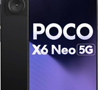 POCO X6 Neo 5G (Astral Black, 8GB RAM, 128GB Storage) | Dimensity 6080 Processor | 5000 mAh Battery + 33W Fast Charging | 108MP + 2MP Rear Camera & 16MP Front Camera