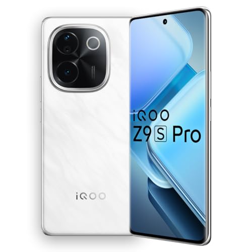 iQOO Z9S Pro 5G (Luxe Marble, 8Gb Ram, 256Gb Storage) iQOO Z9S Pro 5G (Luxe Marble, 8Gb Ram, 256Gb Storage) | Snapdragon 7 Gen 3 Processor | 120 Hz Curved Amoled Display with 4500 Nits Local Peak Brightness | 5500 Mah Battery | Ai Erase, White