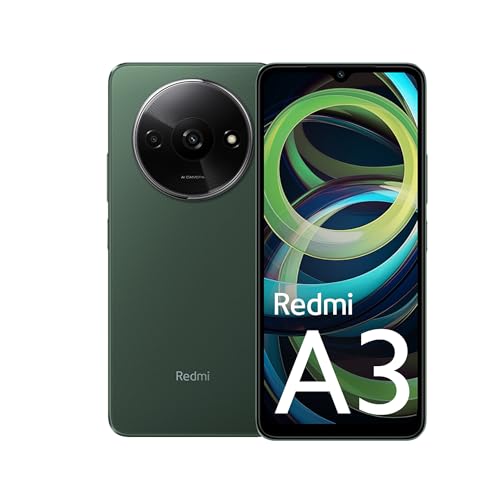 Redmi A3 (Olive Green, 6GB RAM, 128GB Storage) | Premium Redmi A3 (Olive Green, 6GB RAM, 128GB Storage) | Premium Halo Design | 90Hz Display | Powerful 4G G36 Processor