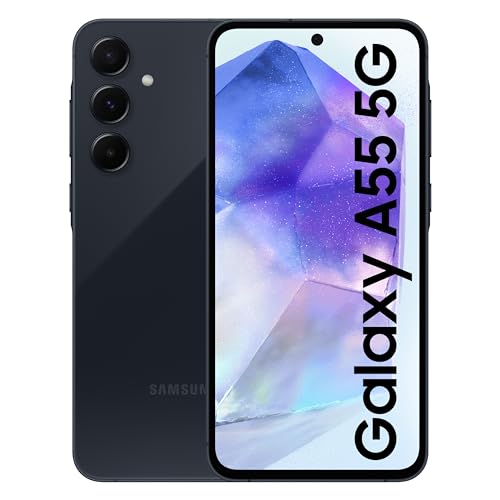 Samsung Galaxy A55 5G (Awesome Navy, 8GB RAM, 256GB Storage) Samsung Galaxy A55 5G (Awesome Navy, 8GB RAM, 256GB Storage) | Metal Frame | 50 MP Main Camera (OIS) | Nightography | IP67 | Corning Gorilla Glass Victus+ | sAMOLED with Vision Booster