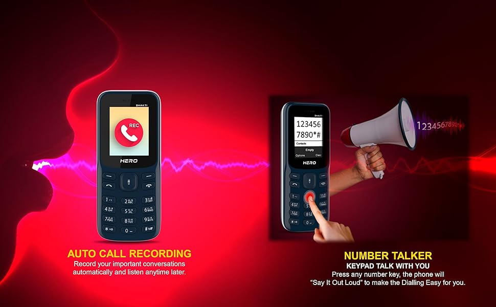 Number Talker and auto call recording