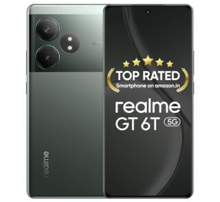 realme GT 6T 5G (Razor Green,12GB RAM+512GB Storage) | India's 1st 7+ Gen 3 Flagship Chipset | 1.5M+AnTuTu Score | 5500mAh+120W | The World's Brightest Flagship Display