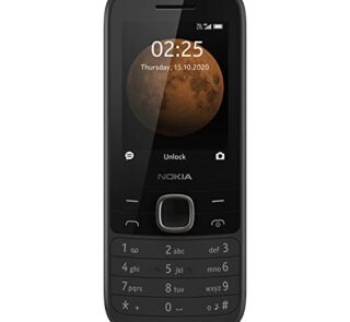 Nokia 225 4G Dual SIM Feature Phone with Long Battery Life, Camera, Multiplayer Games, and Premium Finish – Black Colour