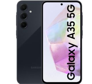 Samsung Galaxy A35 5G (Awesome Navy, 8GB RAM, 256GB Storage) | Premium Glass Back | 50 MP Main Camera (OIS) | Nightography | IP67 | Corning Gorilla Glass Victus+ | sAMOLED with Vision Booster