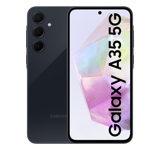 Samsung Galaxy A35 5G (Awesome Navy, 8GB RAM, 256GB Storage) Samsung Galaxy A35 5G (Awesome Navy, 8GB RAM, 256GB Storage) | Premium Glass Back | 50 MP Main Camera (OIS) | Nightography | IP67 | Corning Gorilla Glass Victus+ | sAMOLED with Vision Booster