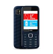Lava Gem Power Dual Sim Keypad Phone (2.8" Display, Camera & Flash) | 2575mAh Smart AI Powerful Battery | Wireless FM & Recording | 7-Language Support| Stereo Speakers | Call Recording (Blue Chrome)