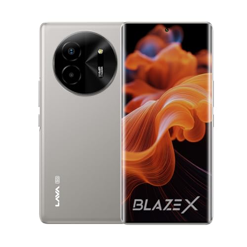 Lava Blaze X 5G - Titanium Grey (6GB RAM | Lava Blaze X 5G - Titanium Grey (6GB RAM | 128GB Storage) - Segment First 5G Curved AMOLED Display* | 64MP Sony Sensor Camera | Upto 12GB Expandable RAM | Latest MediaTek 5G Processor