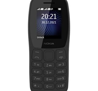 Nokia 105 Classic | Dual SIM Keypad Phone with Built-in UPI Payments, Long-Lasting Battery, Wireless FM Radio, Charger in-Box | Charcoal