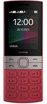 Nokia 150 Dual SIM Premium Keypad Phone | Rear Camera, Long Lasting Battery Life, Wireless FM Radio & MP3 Player and All-New Modern Premium Design | Red