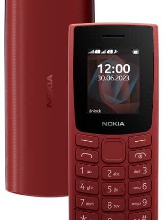 Nokia All-New 105 Dual Sim Keypad Phone with Built-in UPI Payments, Long-Lasting Battery, Wireless FM Radio | RED