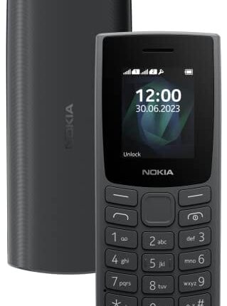 Nokia All-New 105 Dual Sim Keypad Phone with Built-in UPI Payments, Long-Lasting Battery, Wireless FM Radio | Charcoal