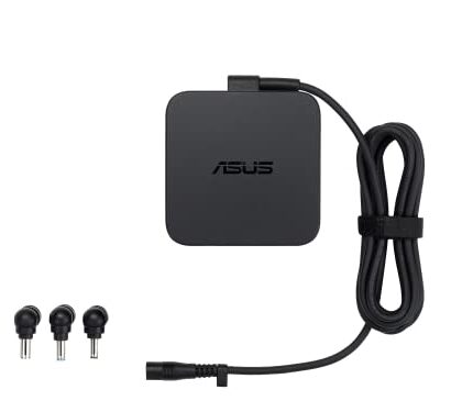 ASUS U65W-01 Mini Mulit-Tips Adaptor/Charger Pin with Plug Dimension 4.0mm*1/4.5mm*1/5.5mm*1 - Black