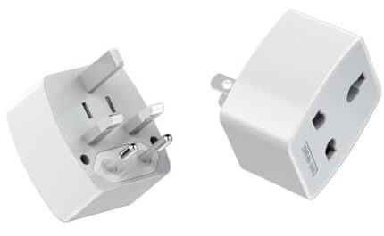 rts Universal Travel Adapter, International All in One Worldwide Travel Adapter and Wall Charger Compatible with, 224 + Countries with Multi Power Outlet Electrical Plug Mobile, Laptop, Tablets