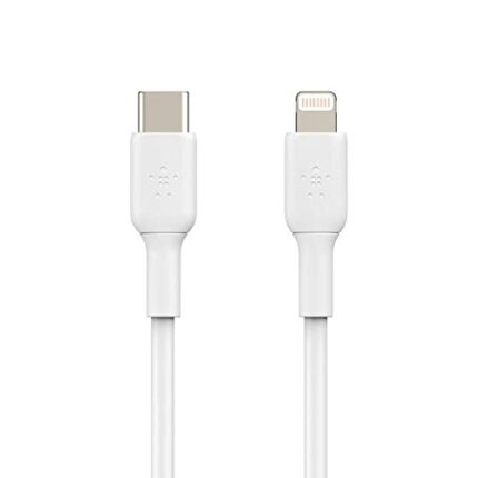 Belkin Apple Certified PVC Lightning to USB-C Charge and Sync Cable, 3.3 Feet / 1 Meters, White