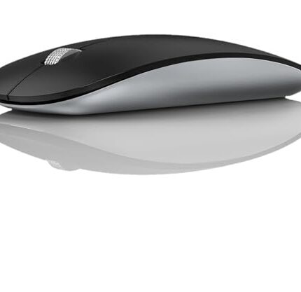 Offbeat - Atom Dual Bluetooth 5.1+5.1 & 2.4Ghz Wireless, Type-C Rechargeable Silent Click Mouse, Triple Device connectivity Windows, Mac, iOS, Android