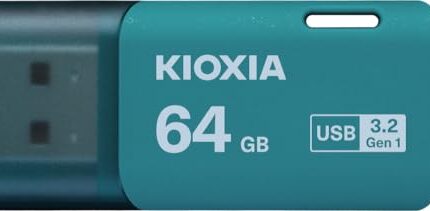 KIOXIA Former Toshiba Memory U301 64GB USB 3.2 Gen 1 Flash Drive - High-Speed, Compact, with 5 Years Warranty (Blue) Made in Japan