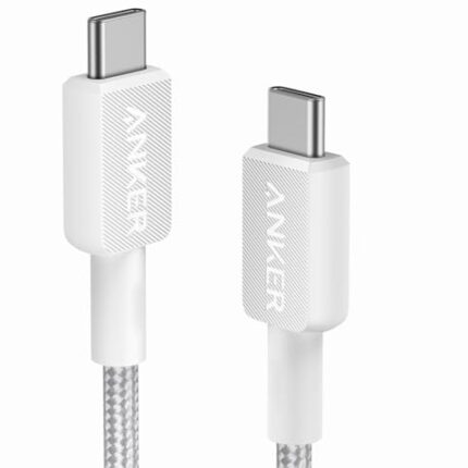 Anker 322 USB-C to USB-C Cable (3ft Braided) B2B - UN (excluded CN, Europe) White Iteration 1