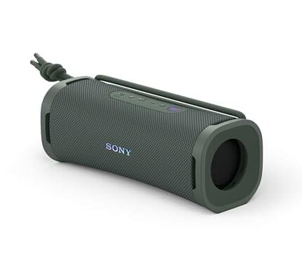 SONY New Launch ULT Field 1 Wireless Ultra Portable Bluetooth Compact Speaker with ULT Button for Massive Bass, 12hrs Battery Life IP67 Waterproof, Dustproof, Hands-Free Calling(with Mic)-Forest Gray