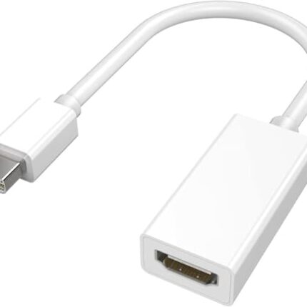 FENTICO Mini DisplayPort to HDMI, Mini DP to HDMI Full HD Adapter Thunderbolt 1 & 2 Compatible Nickel-Plated Connector Cord Compatible for MacBook Pro, MacBook Air, Mac Mini, Microsoft Surface Pro 3/4