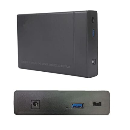 Com-Tech 2 in 1 Sata Hard Drive Case Enclosure USB 2.0 Support Dual 2.5 inch Laptop and 3.5 inch PC / Desktop HDD Casing for Internal Hard Disk-1 Year Warranty (2.5 & 3.5 USB 2.0)