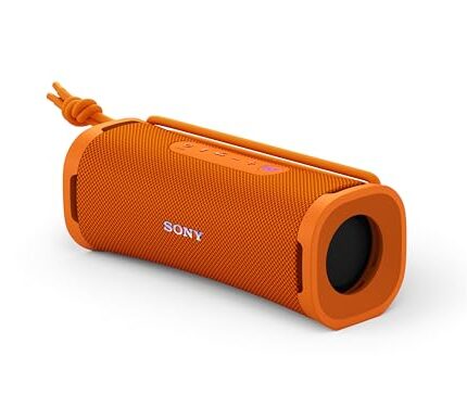 SONY New Launch ULT Field 1 Wireless Ultra Portable Bluetooth Compact Speaker with ULT Button for Massive Bass, 12hrs Battery Life IP67 Waterproof, Dustproof, Hands-Free Calling(with Mic) - Orange