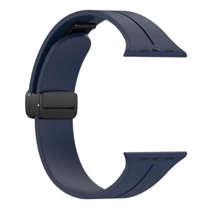 INEFABLE 42mm 44mm 45mm 49mm SmartWatch Band Strap Sport Edition Magnetic Buckle for Apple Watch Series I Watch Ultra/8/7/6/5/4/3/2/1/Se/Se2 - Pack of 1 - Navy Blue