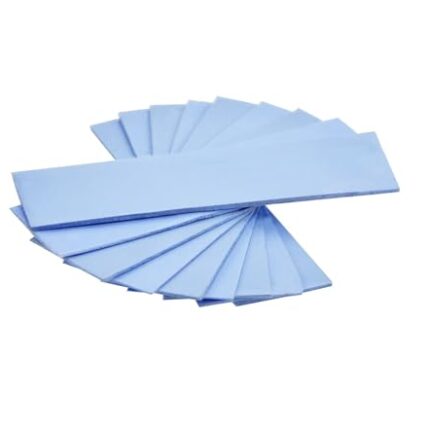 ADWITS 9 Pack Assorted Thickness 0.5 1.0 1.5 mm Thermal Conductive Silicone Pads with 6.0 W/mk Thermal Conductivity, Soft Safe Simple to Apply for SSD CPU GPU LED IC Chipset Cooling -Blue