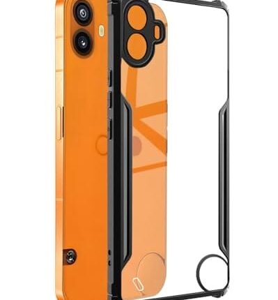 Spazy Case® CMF Phone 1 Back Cover | Transparent Crystal Clear Hard PC Back Case with TPU Bumper, Drop Protection Case Cover for CMF Phone 1