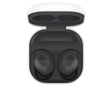 Samsung Galaxy Wireless Buds FE (in Ear) (Graphite)|Powerful Active Noise Cancellation | Enriched Bass Sound | Ergonomic Design | 6-21 Hrs Play Time