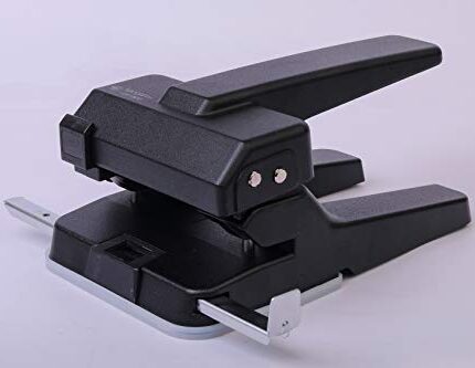 Kangaro Desk Essentials DP-800 2 Hole Metal Classic Heavy Duty Paper Punch | Removable Chip Tray With Durable Steel Consecution | Color May Vary, Pack Of 1