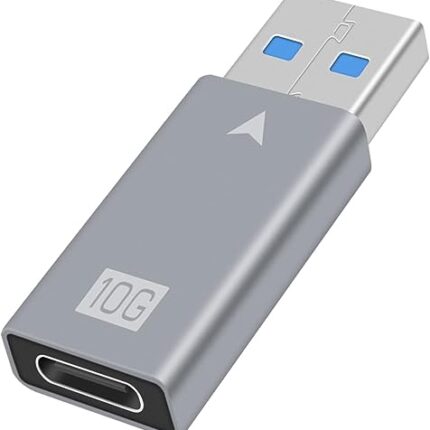 Tobo USB C Female to USB Male Extension Adapter, 10Gbps USB-C Power Adapter, USB C to USB 3.1 Adapter Supports up to 5V 3A of Power Output for Mobile Phones, laptops.1 Pack (TD-1032TC)