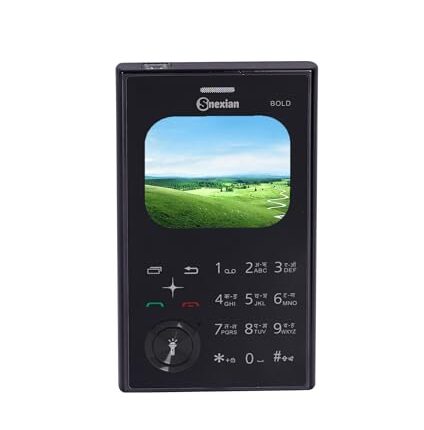Snexian All-New Bold X2 Attractive Premium Dual Sim |Keypad Mobile| with 2.01" Display| BT Dialer | Card Phone|Voice Changer|Auto Call Recording|Long Lasting Battery| FM| Camera|Feature Phone| Black