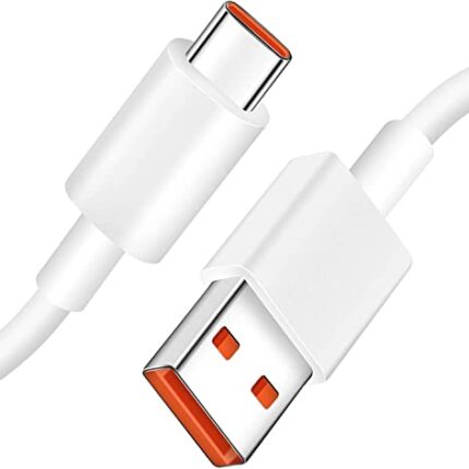 MYVN Hypercharge 120 W 67 W Fast Charging Type C USB Cable Compatible for Mi 11i,11 Pro,10,10I,10T,9,Redmi Note 11,11Pro,10,10 Pro,9,Poco X3,X3 Pro & Realme Phones Also. Cable Length - 1 Meter