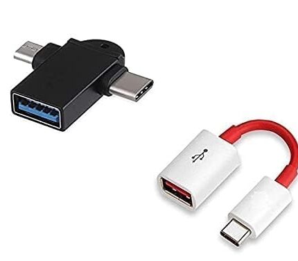 One Plus USB Type C OTG Adapter USB Mouse, Pendrive Connector & 2in1 OTG Adapter, USB 3.0 Female to Micro-USBConnector Aluminium High Speed Data OTG for All Type-C Smartphone & All Android Mobiles