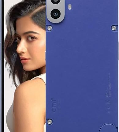 CMF by Nothing Phone 1 5G (Blue, 6GB RAM, 128GB Storage) | Expandable Upto 2 TB | 50MP+2MP | 16MP Front Camera | Dimensity 7300 5G Processor | 6.67 AMOLED Display | 33W Fast Charging | Designed 2 Last