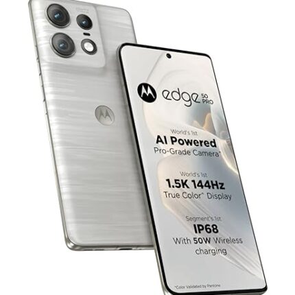Motorola Edge 50 Pro 5G with 125W Charger (Moonlight Pearl, 256 GB) (12 GB RAM)