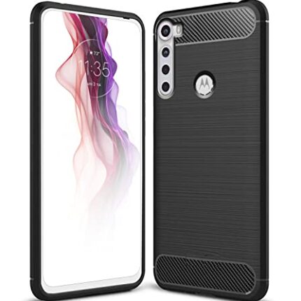 Zapcase Back Cover Case for Motorola One Fusion Plus | Compatible for Motorola One Fusion Plus Back Cover Case | 360 Degree Protection | Soft and Flexible (TPU | Matte Black)