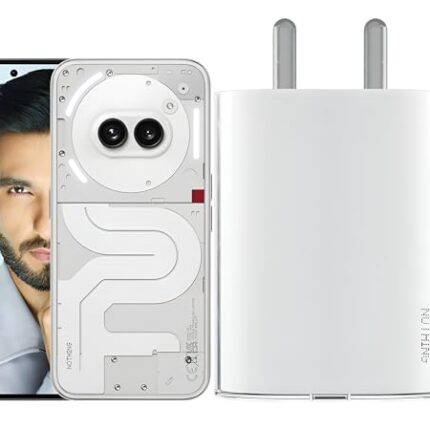 Nothing Phone 45W Charger with Type C Port for Phone 2a/Phone 2a Plus/Phone 2/CMF Phone 1, PPS PD 45 watt Fast Charging Support Samsung/Pixel/iPhone Adapter Wall Charge USB C Mobile C to C 45 w, White