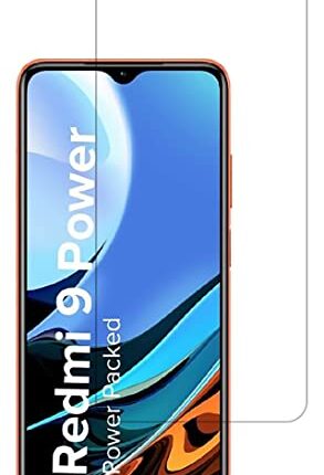Tough Lee Tempered Glass Screen Guard for Mi Redmi 9 Power / 9 Prime; Poco M2 / M3 (Transparent) Full Coverage Gorilla Protector (Except Edges; slightly small Due to Curved Edges); Pack of 1