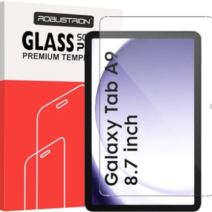 Robustrion Premium Tempered Glass for Samsung Tab A9 8.7 inch Screen Protector Guard for Samsung Galaxy Tab A9 Tablet [SM-X110/X115/X117] [Anti-Scratch] & [Smudge Proof] - Pack of 1