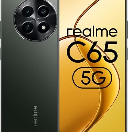 realme C65 5G (Glowing Black, 8GB RAM, 128GB Storage)