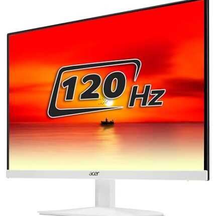 Acer HA270 G 27 Inch Full HD IPS Ultra-Thin (6.6mm) Backlight LED LCD Monitor I Rapid 120Hz Refresh Rate I 1 MS VRB Response I AMD Free Sync I 1xHDMI 1xVGA I Stereo Speakers I Eye Care I White