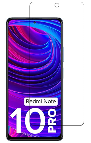 Tough Lee Tempered Glass Screen Guard for Mi Redmi Note 10 Pro/Note 10 Pro Max/Xiaomi 11T Pro with Camera Cut (Transparent) Full Coverage Gorilla Protector (Except Edges); Pack of 1