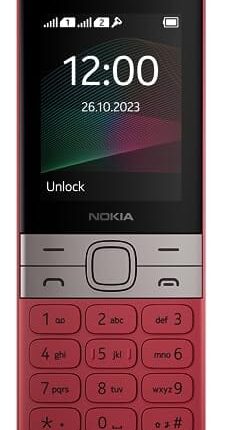 Nokia 150 Dual SIM Premium Keypad Phone | Rear Camera, Long Lasting Battery Life, Wireless FM Radio & MP3 Player and all-new Modern Premium Design | Red