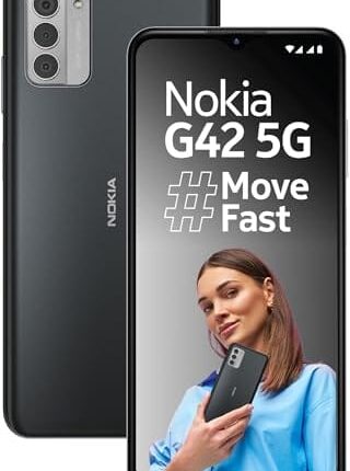 Nokia G42 5G | Snapdragon® 480+ 5G | 50MP Triple AI Camera | 11GB RAM (6GB RAM + 5GB Virtual RAM) | 128GB Storage | 5000mAh Battery | 2 Years Android Upgrades | 20W Charger Included | So Grey