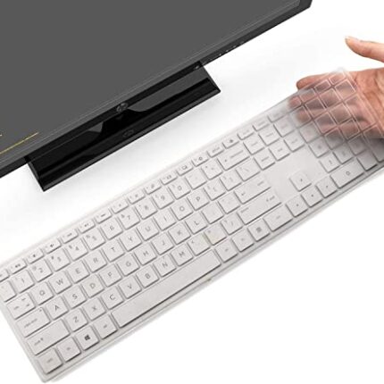 Jesra Keyboard Cover for HP Pavilion 27 All in One PC, HP Pavilion 27-Xa0055Ng/0370Nd/0076Hk/0010Na, HP Pavilion 24-inch All in One PC, 24 Xa0002A/0300Nd/0051Hk, HP Pavilion All in One- Clear (Clear)